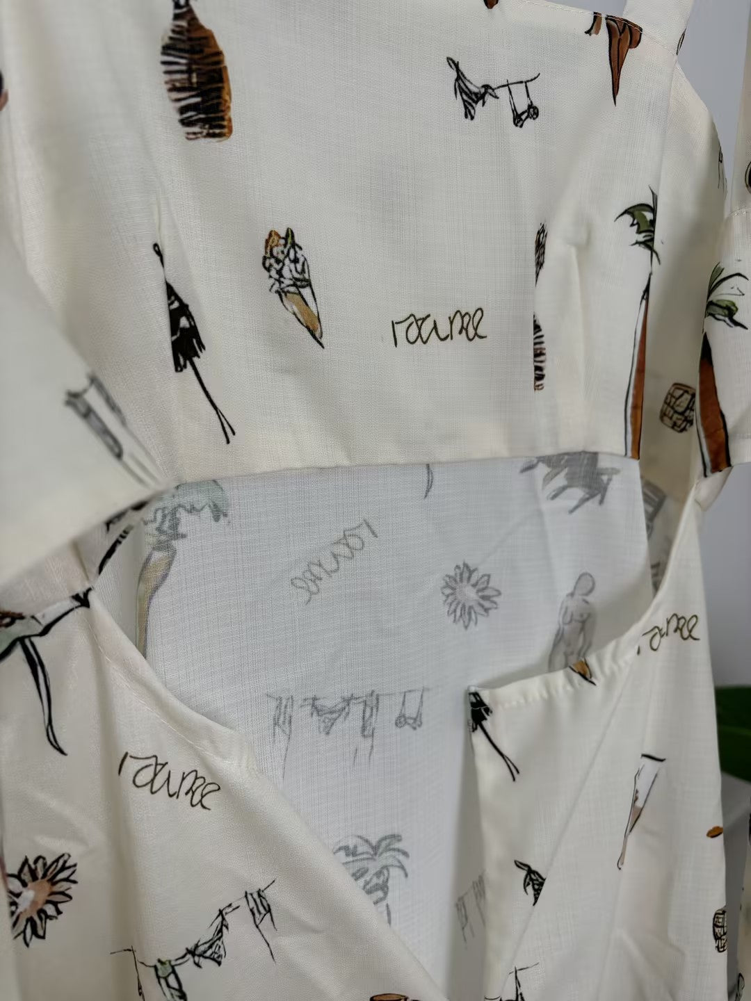 Graphic Print Square Neck Maxi Dress