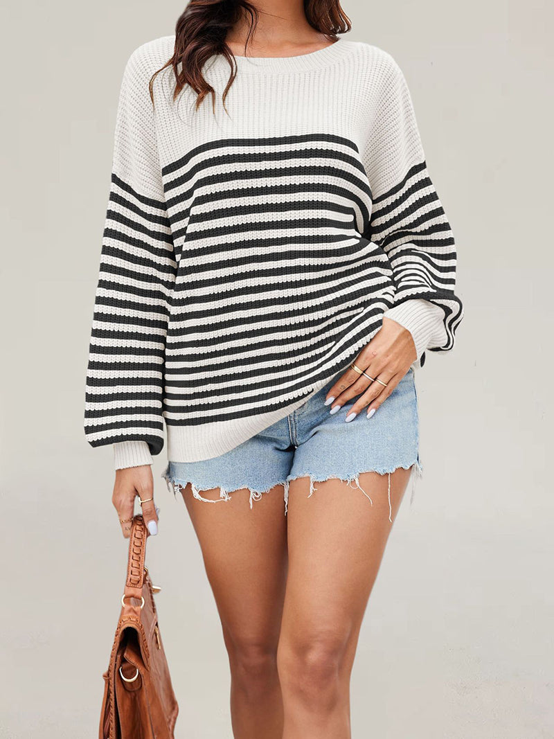 Striped Knit Sweater
