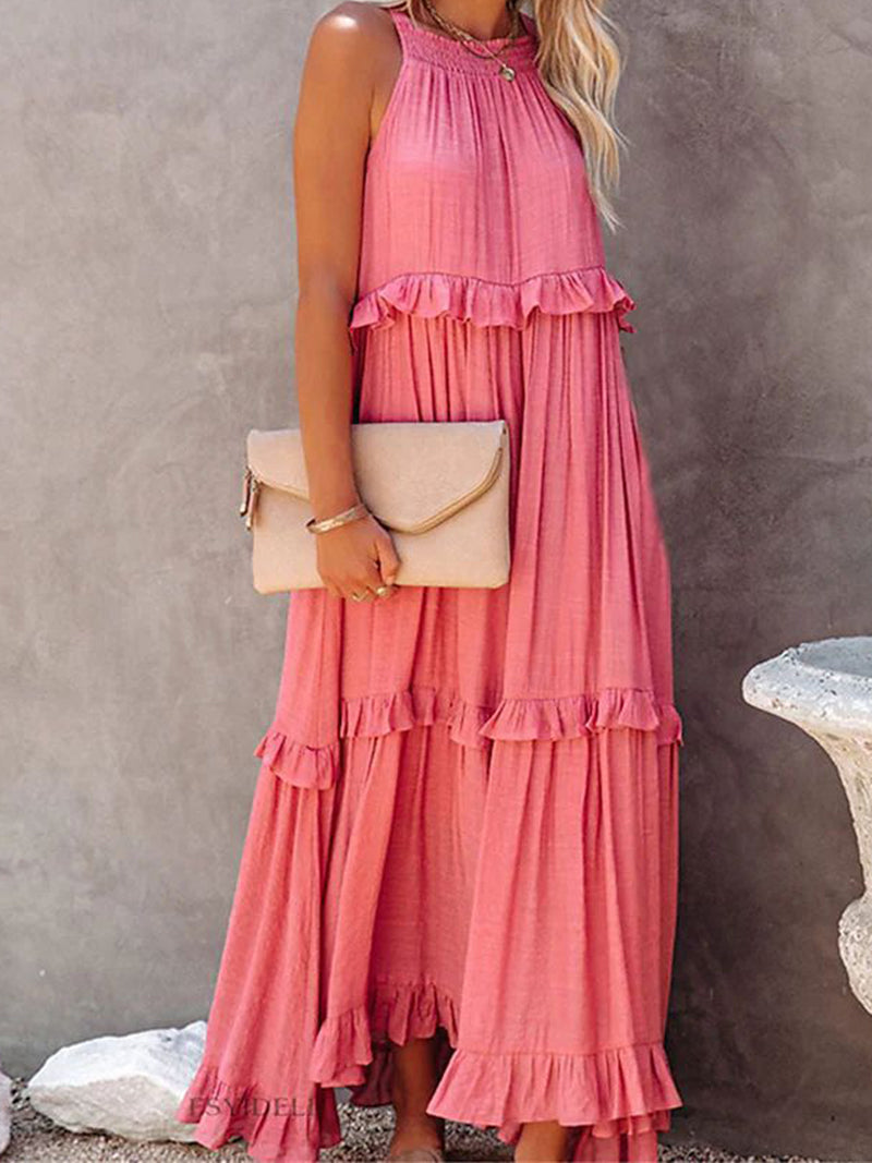 Ruffled Tiered Maxi Dress