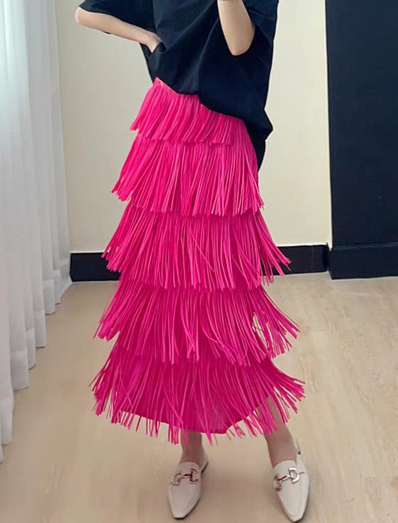 Tassel Cake A-Line Skirt