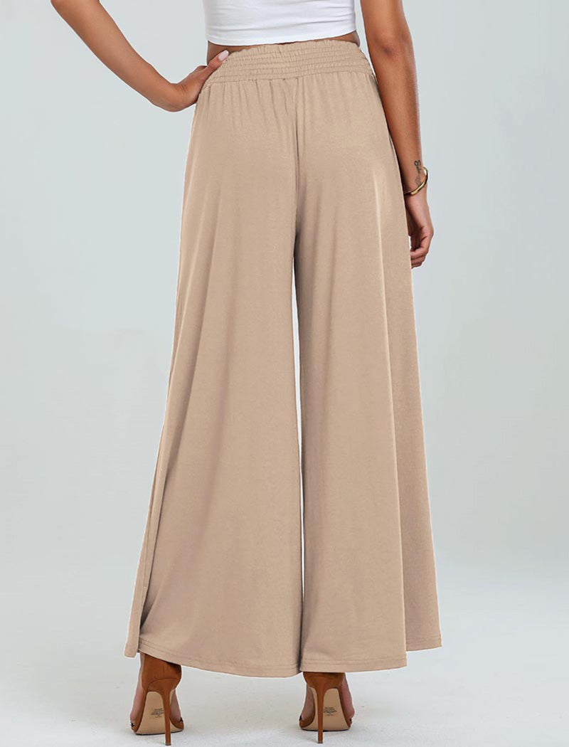 High-Rise Wide-Leg Pockets Pants