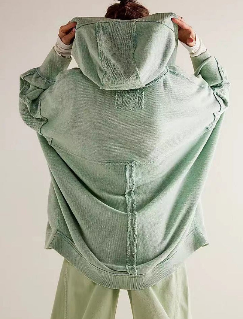 Oversized Batwing Sleeves Hoddie Jacket