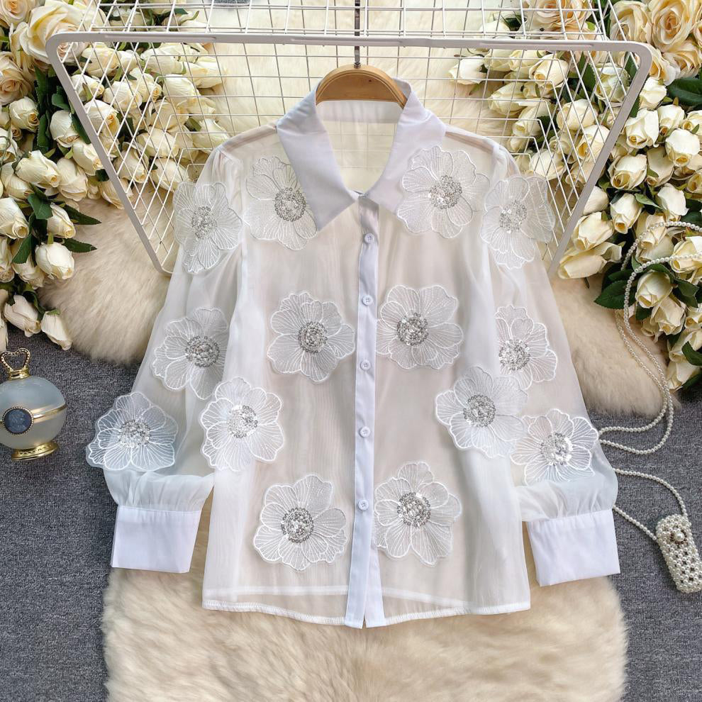 Floral Sheer Blouse