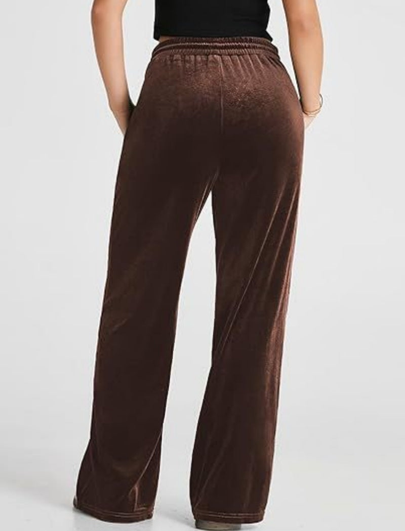 Wide-Leg Drawstring Lounge Pants