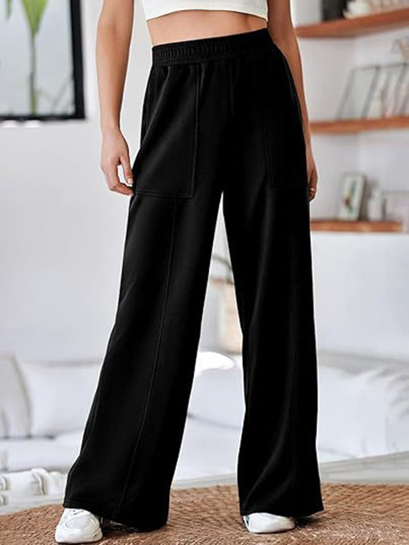 Wide-Leg High-Rise Pants