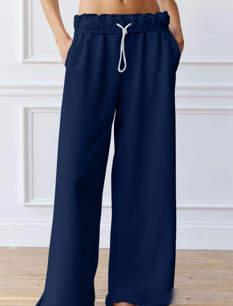 Split-Cuff Straight Casual Joggers