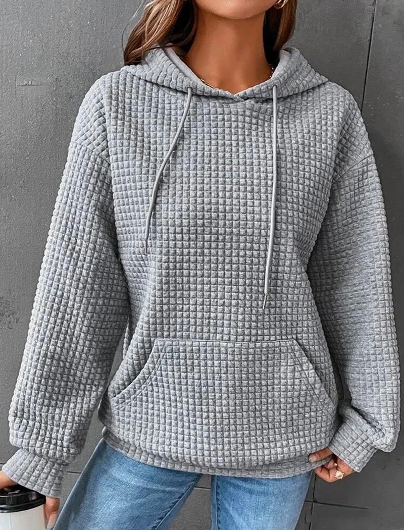 Waffle Knit Hoodie