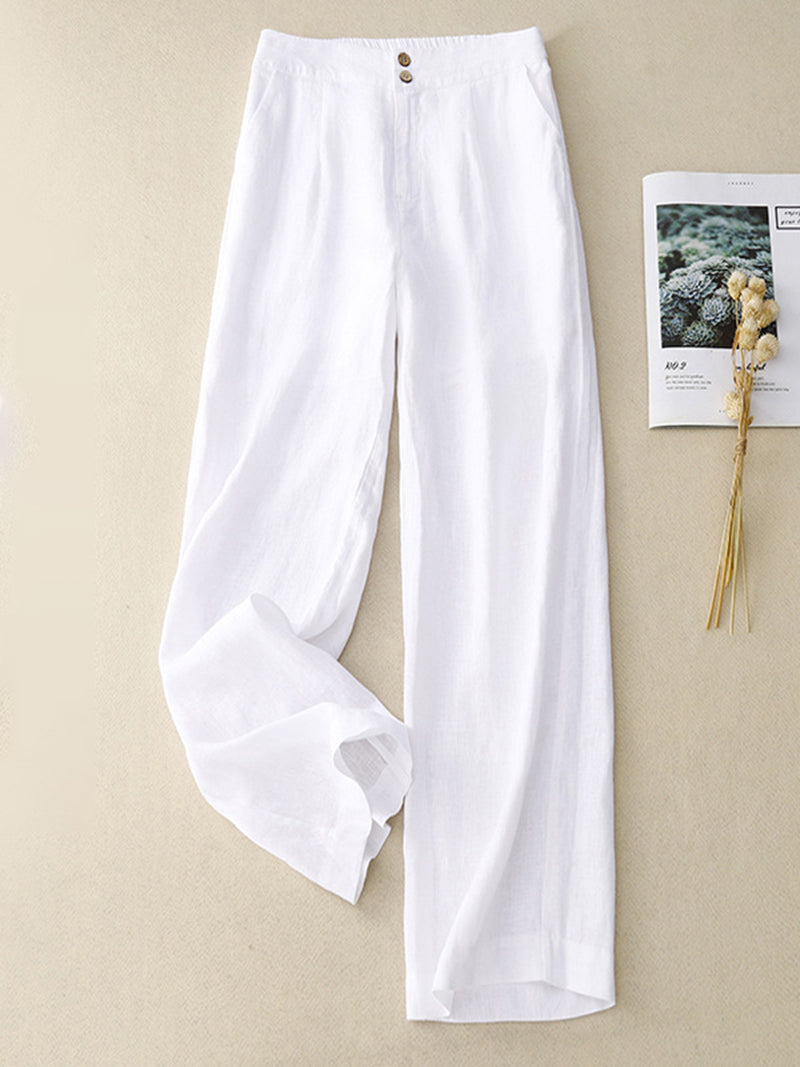 High-Waisted Wide-Leg Pants