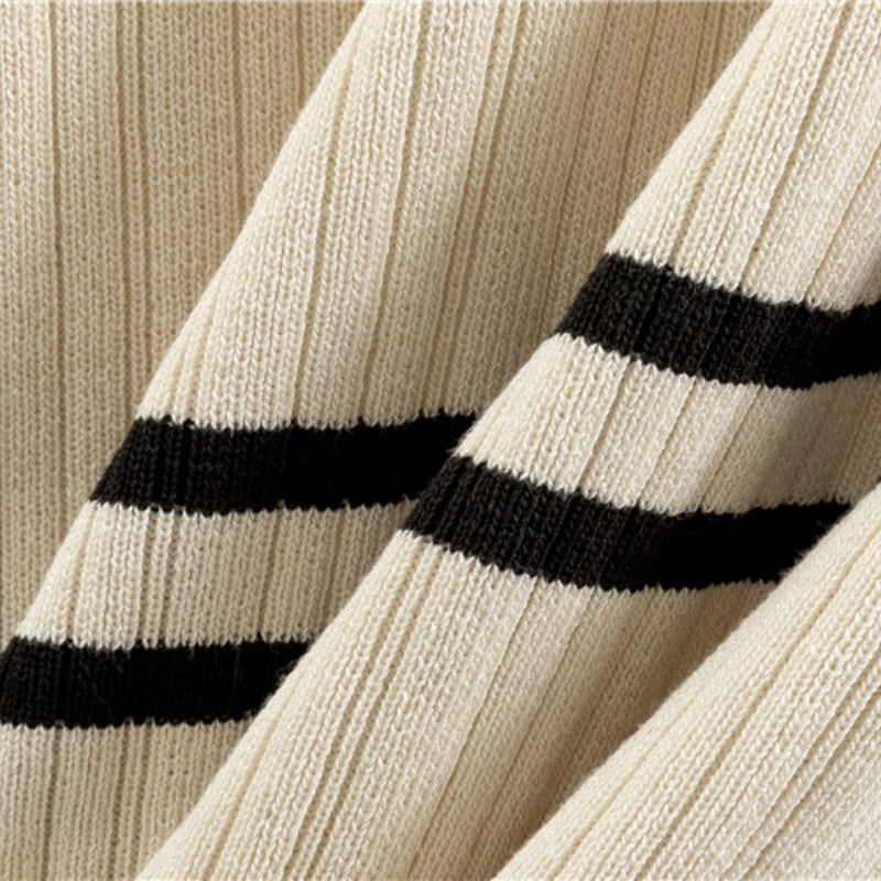 Striped Knit Cardigan and Pants Set