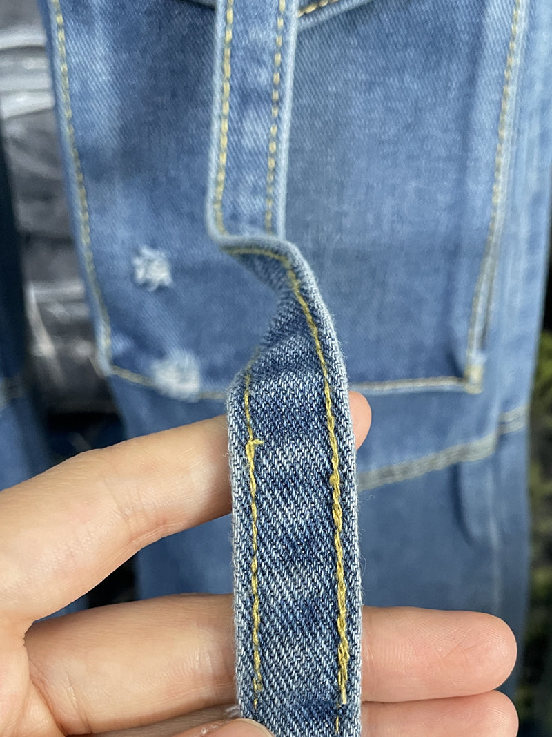 Low-Rise Cargo Jeans