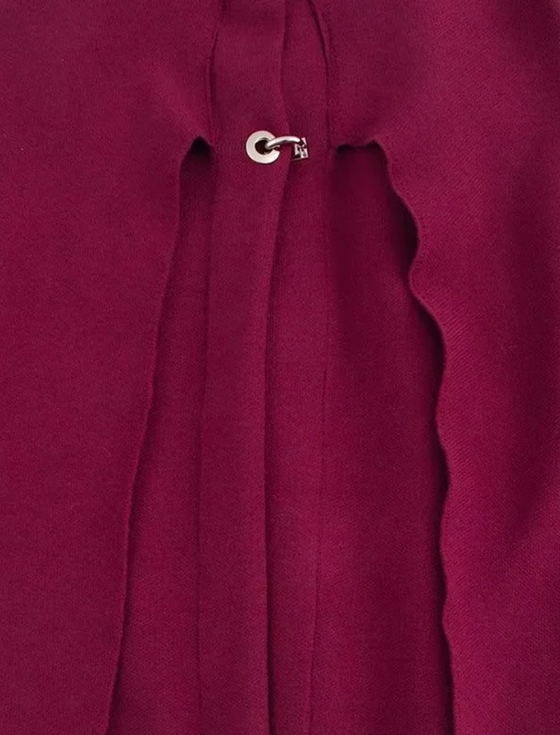 Cape Style Knit Coat