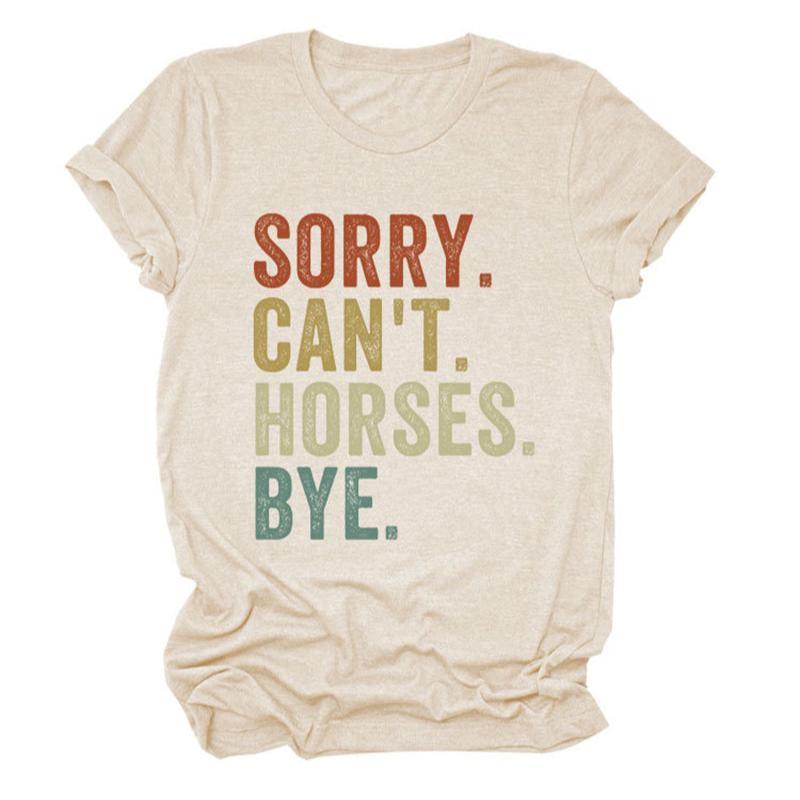 Letter Print Short-Sleeve Tee