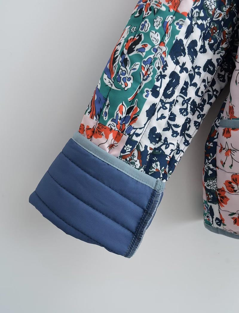 Patchwork Cropped Jacket