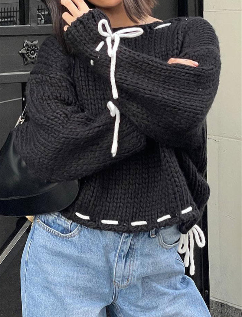 Ribbon Knit Sweater