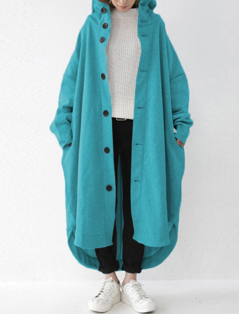 Hooded Mid-Length Coat