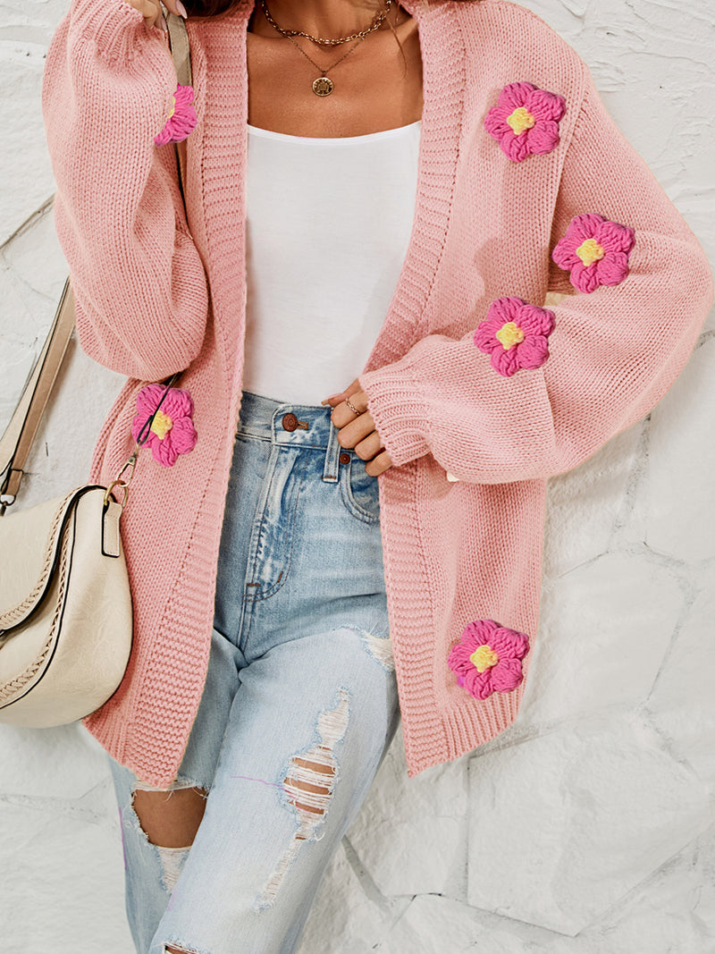 Floral Applique Cardigan
