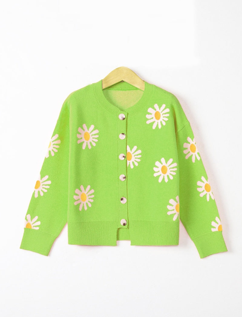 Daisy Button-Up Cardigan