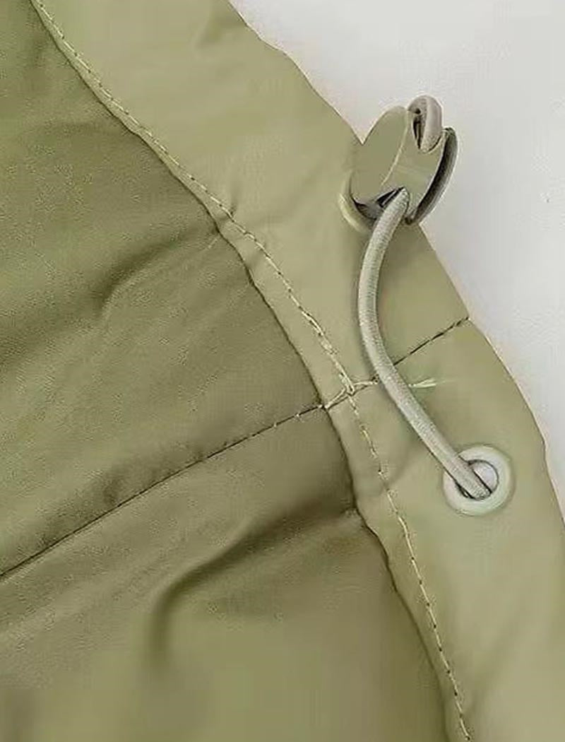 PU Leather Puffer Coat