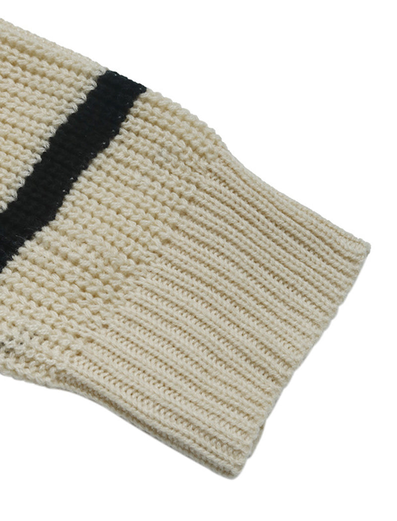 Striped Loose Fit Cardigan Sweater