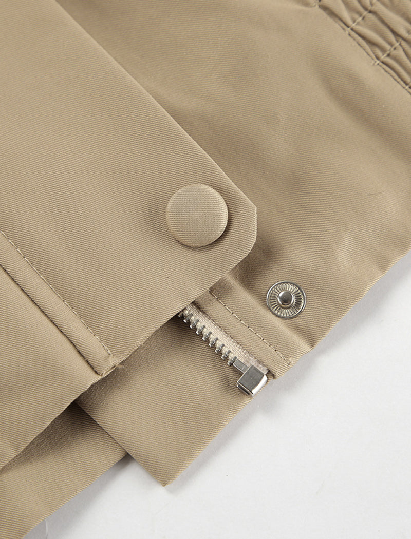 Collared Utility Zip-Up Jacket