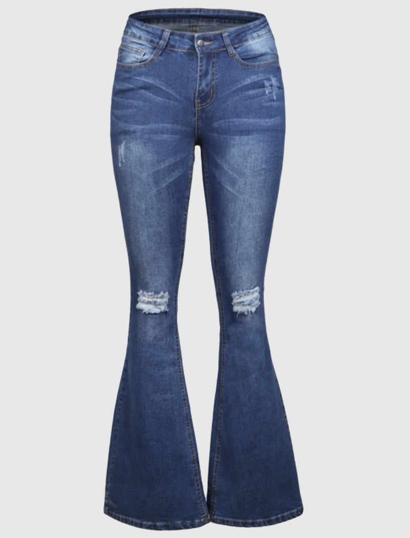 High-Waisted Flare Jeans