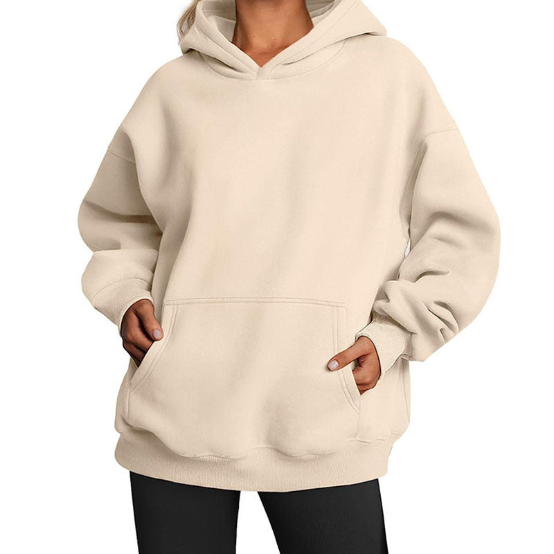 Pockets Drop-Sleeve Hoodie