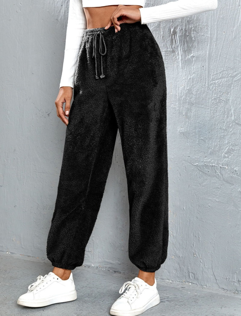 Loose Fit Fuzzy Lounge Pants