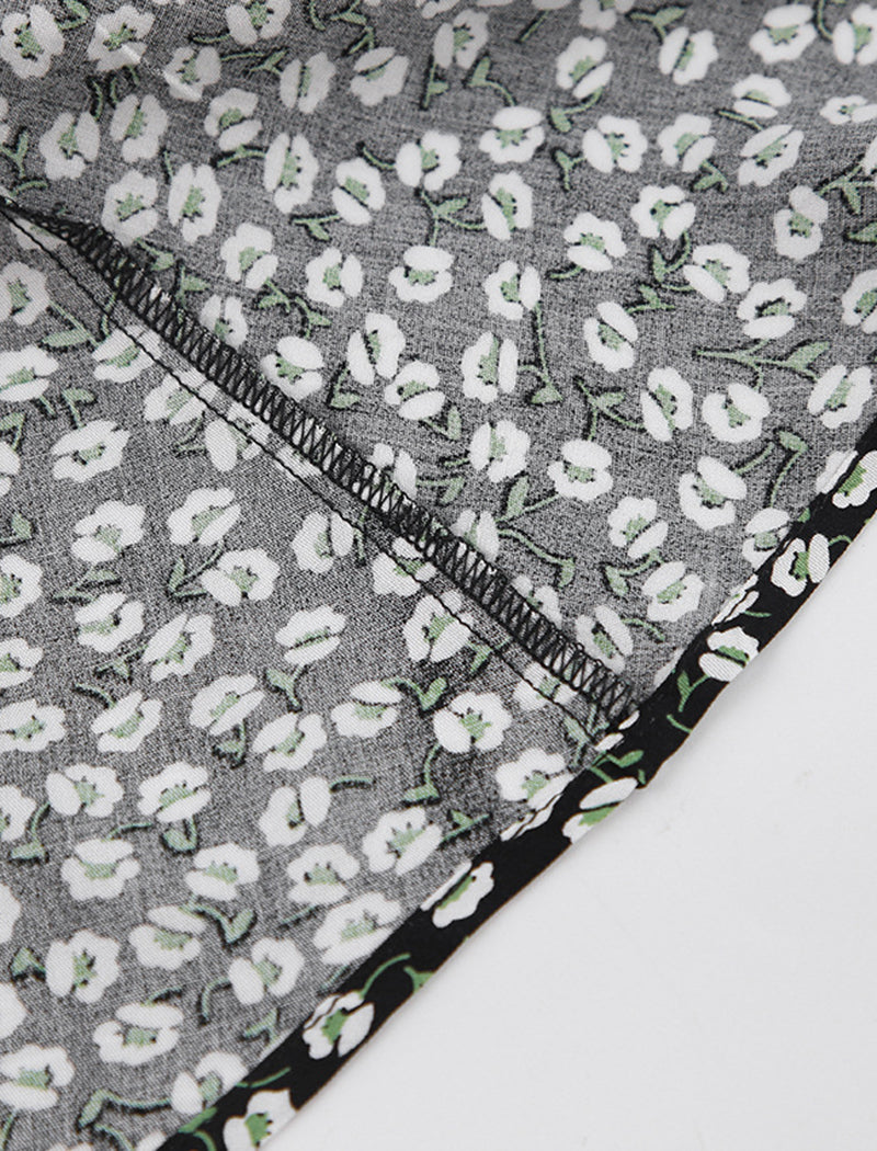 Puff Sleeve Floral Mini Dress