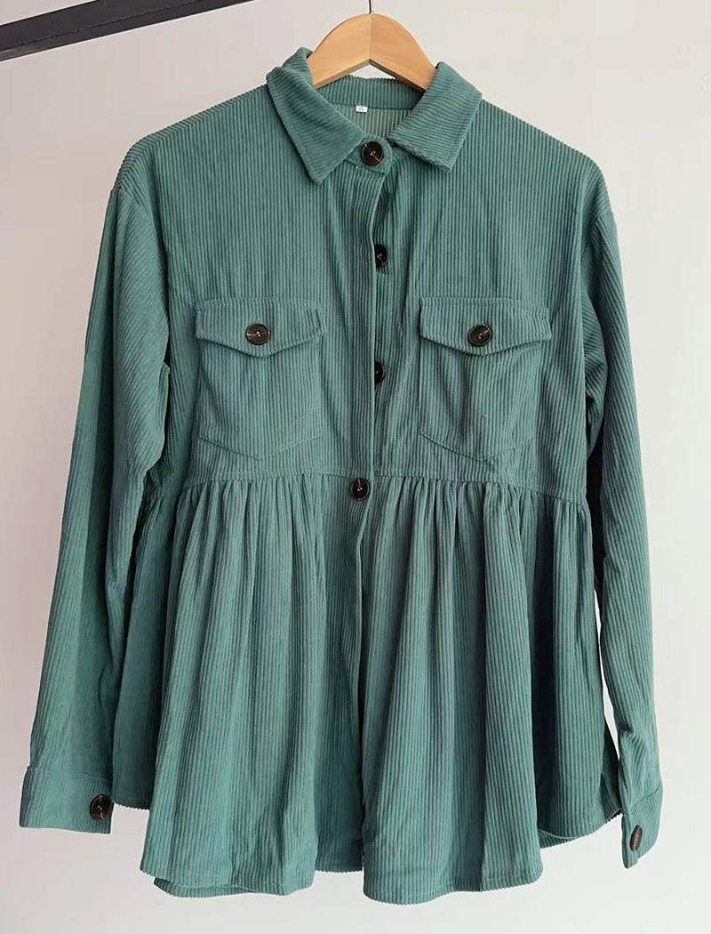 Button-Down Shirt with Flap Pockets