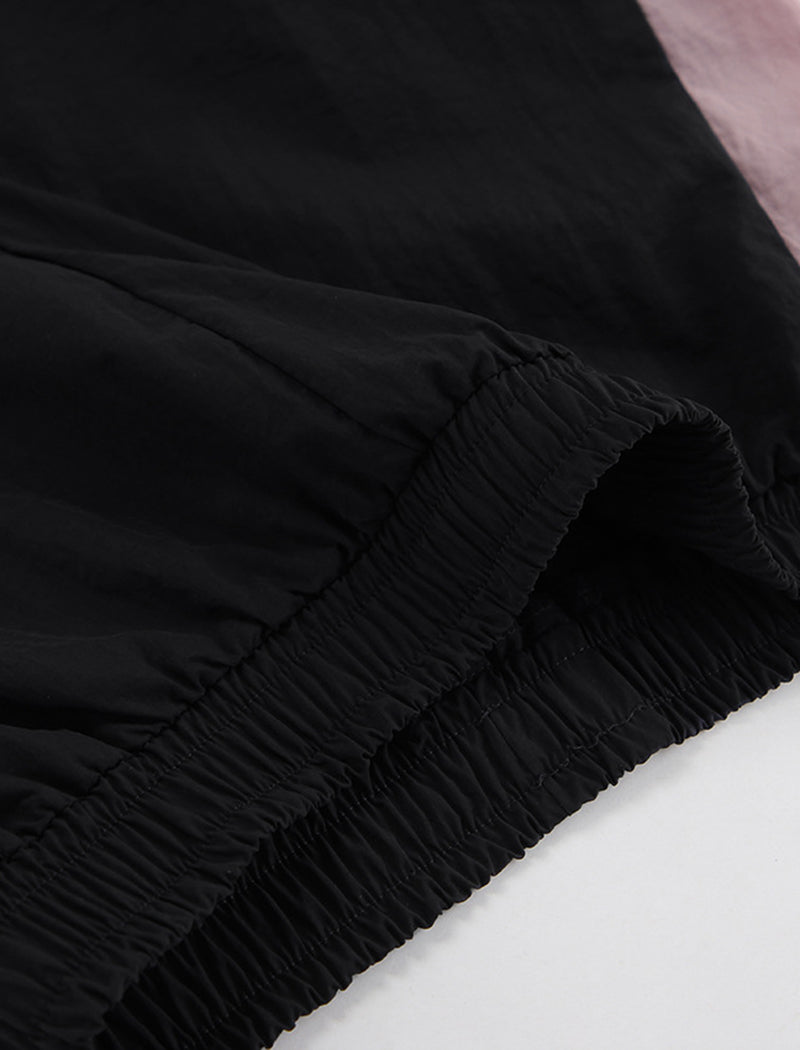 Color-Block Sporty Jacket and Pants Set