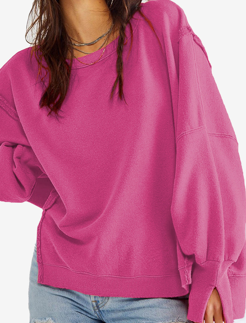 Oversized Long-Sleeve Pullover
