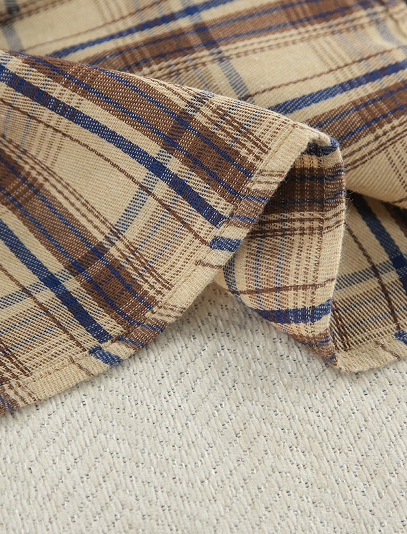 Plaid Two-Piece Loungewear Set