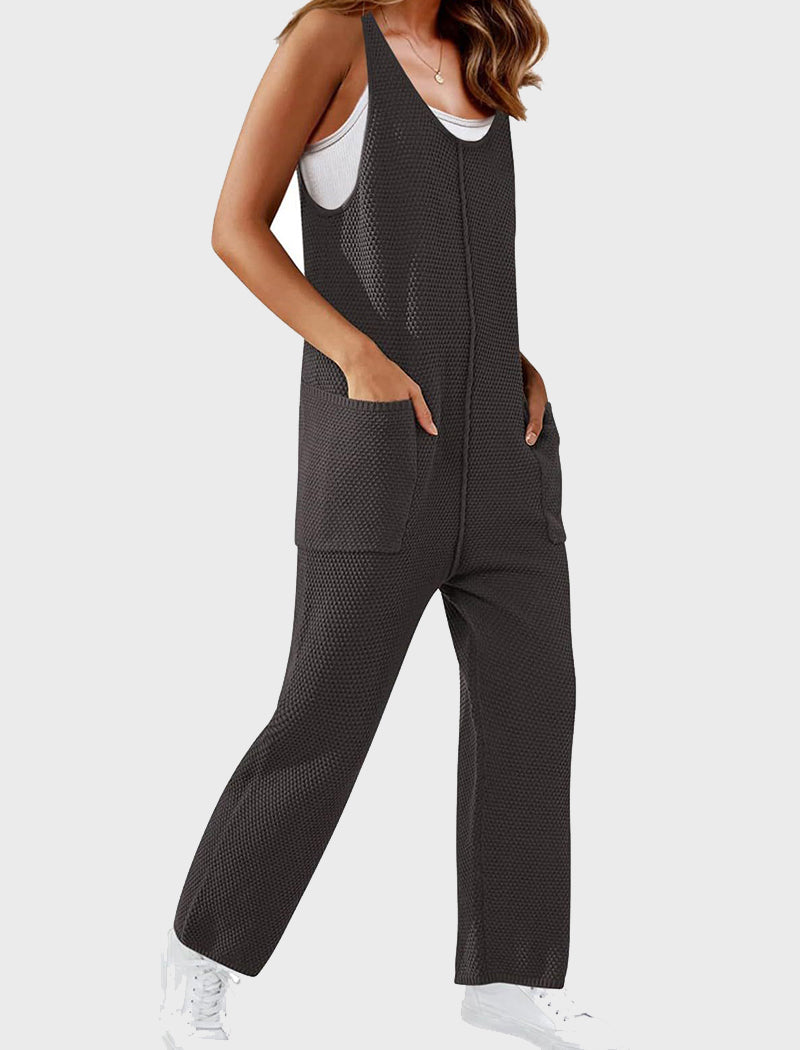 Relaxed Fit Sleeveless Jumpsuit