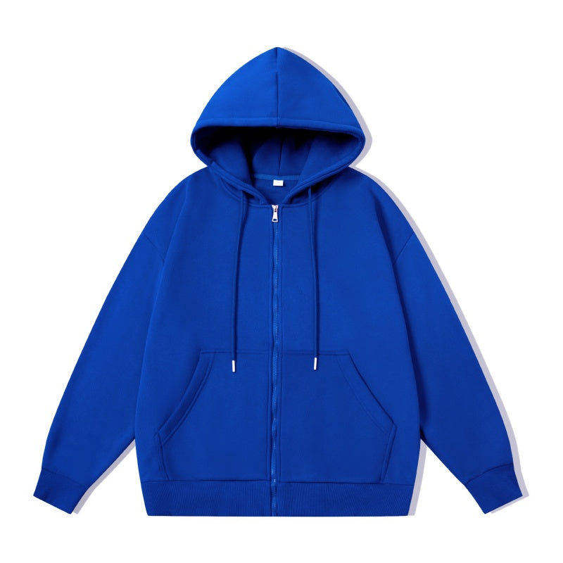 Classic Zippered Hoodie with Pockets