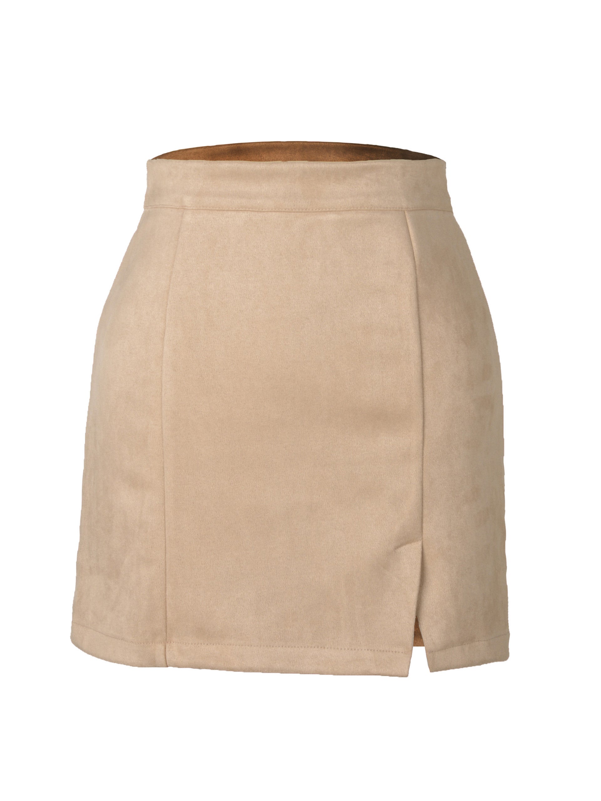High-Waist Slit Mini Skirt