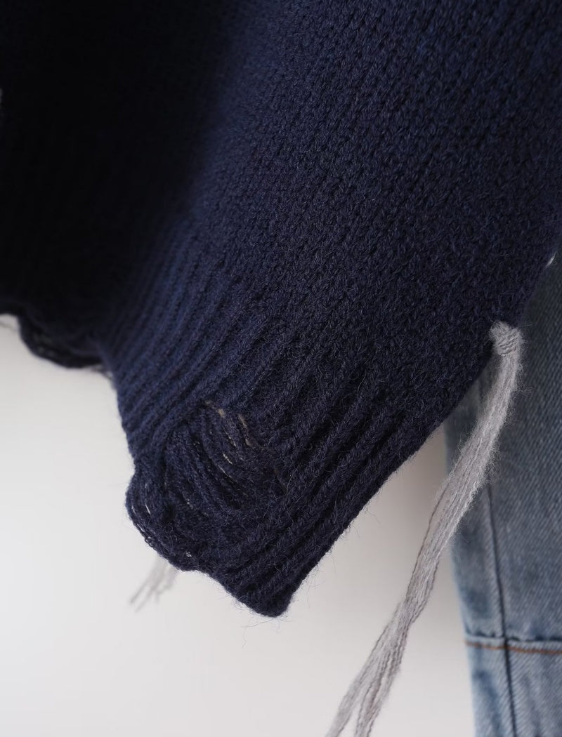 Patchwork Knit Sweater