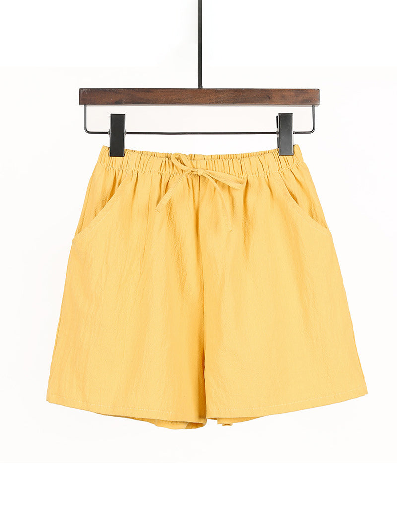 Drawstring Waist Casual Shorts