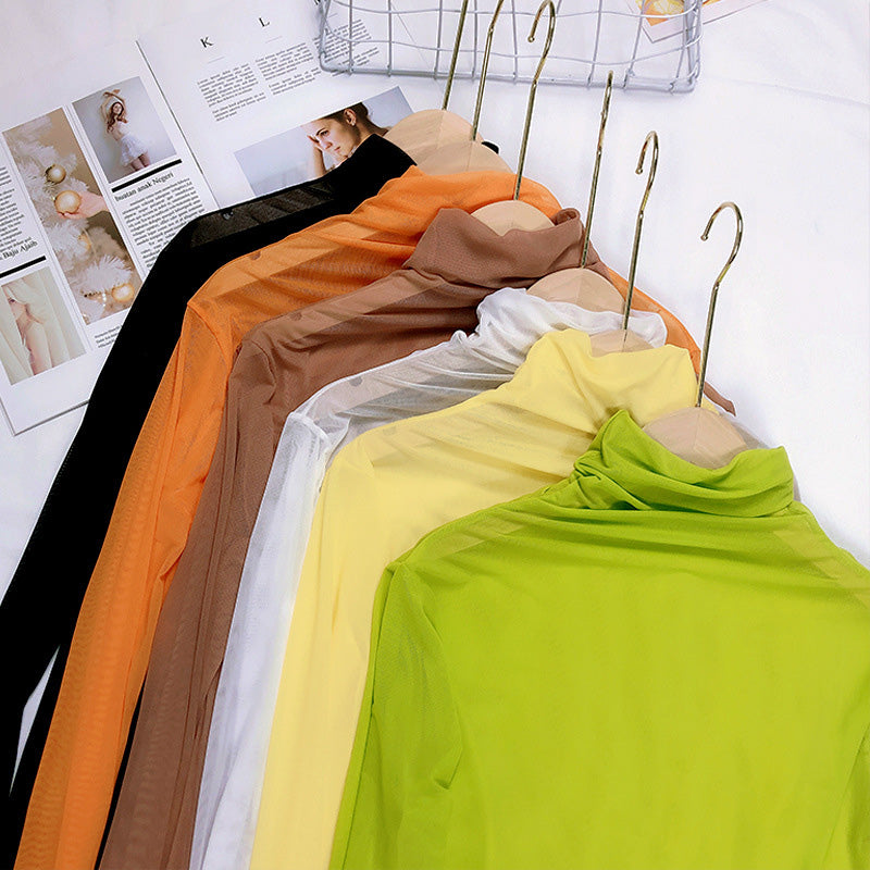 Long Sleeve Turtleneck Top in Assorted Colors