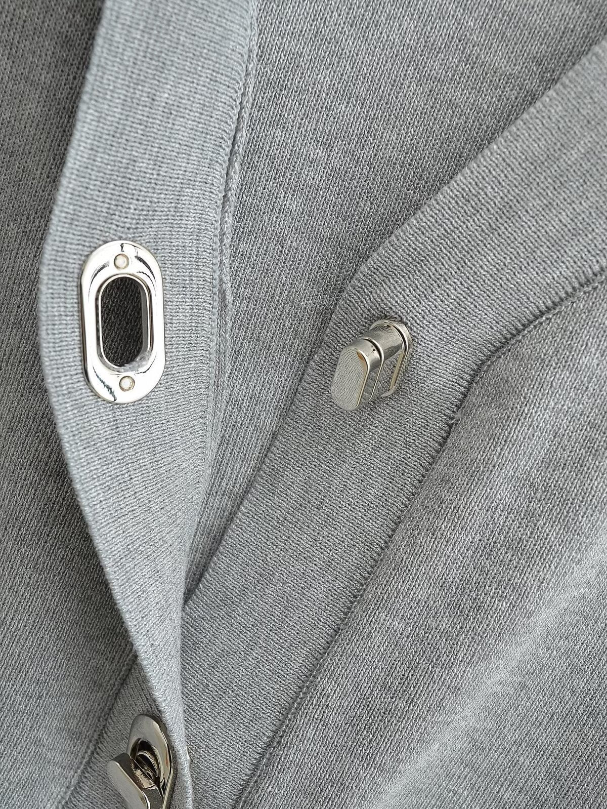 Sleeveless Button-Up Knit Vests