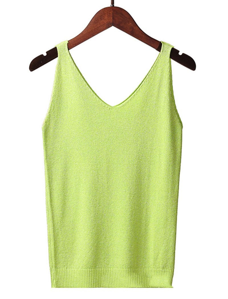 Glitter V-Neck Cami Top