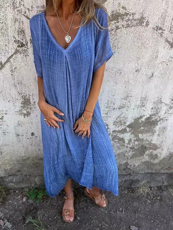 Flowy V-Neck Maxi Dress