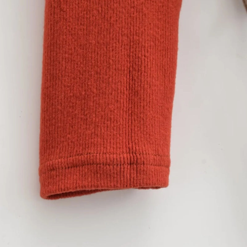 Colorblock Drawstring Long Sleeve Top