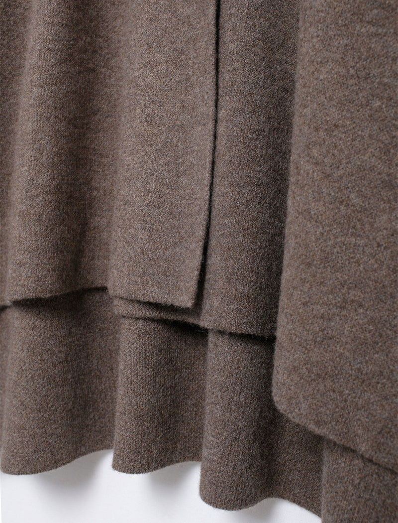 Draped Layered Poncho Top