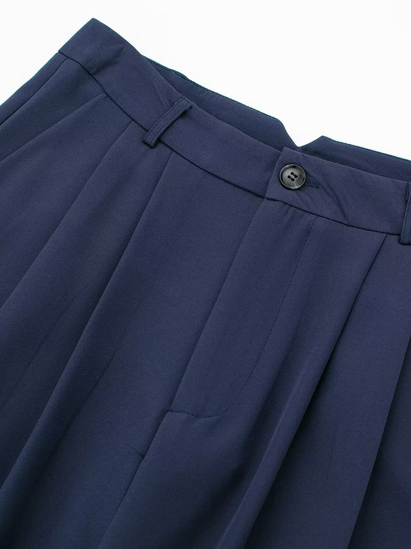 High-Rise Wide-Leg Trousers