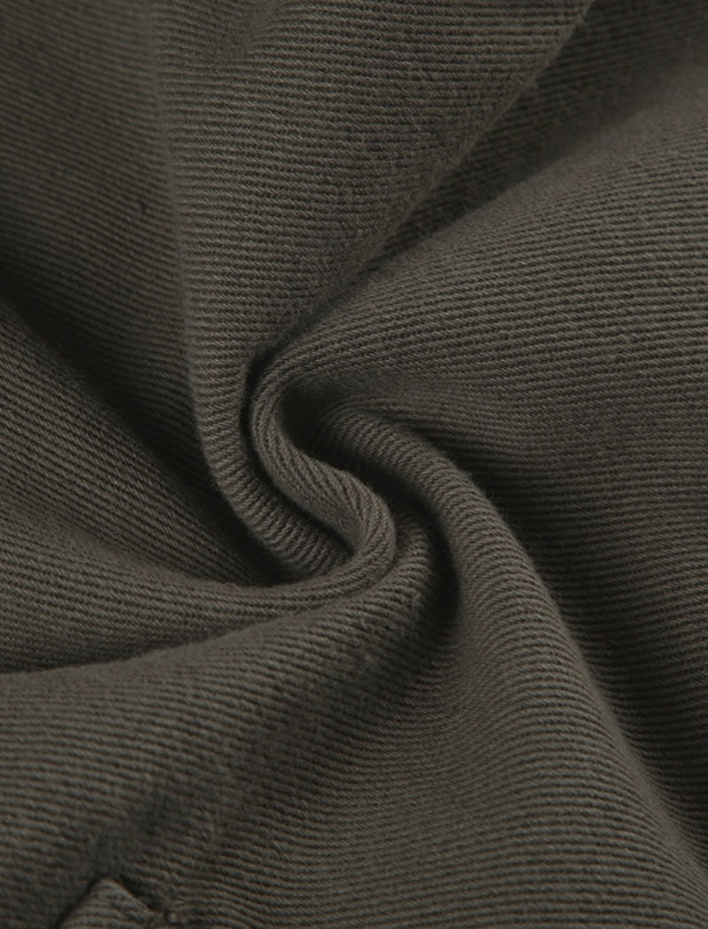 Buttoned Wide-Leg Jeans