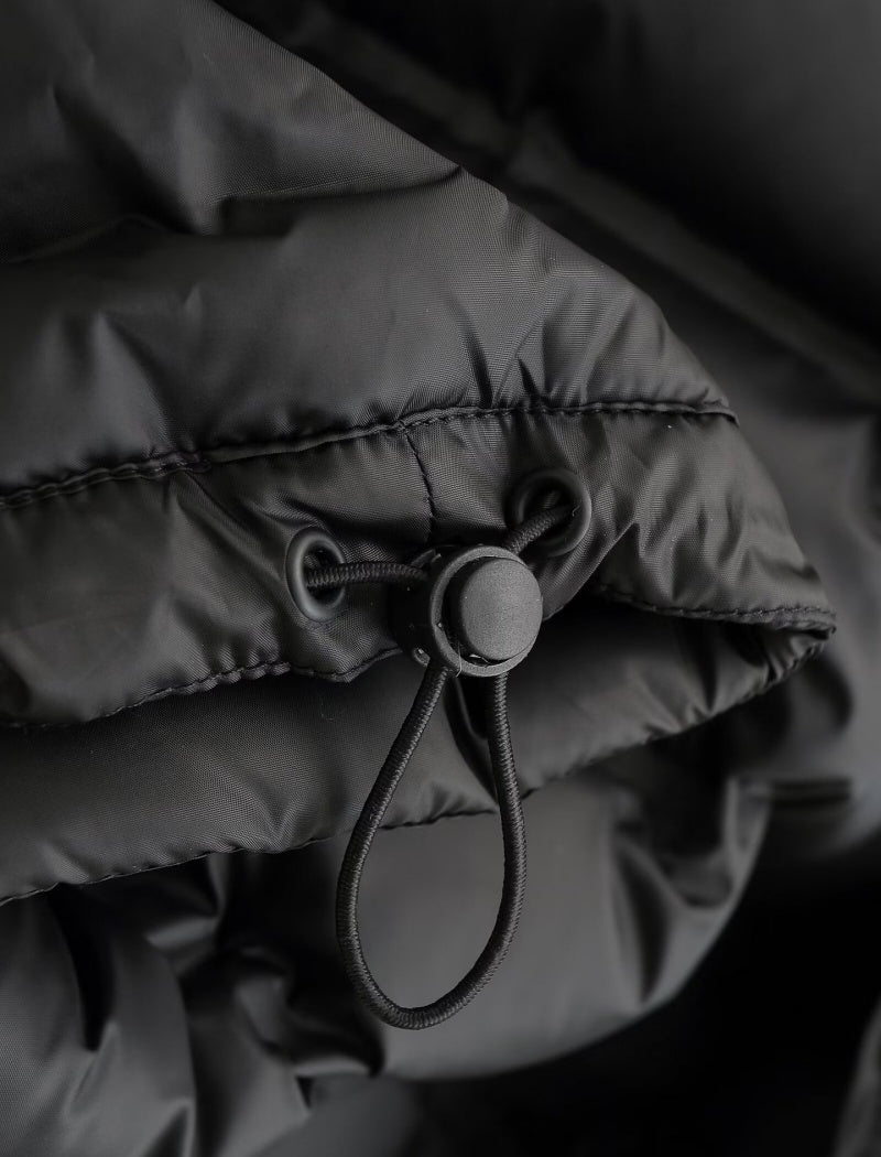 Cropped Puffer Jacket with Zipper