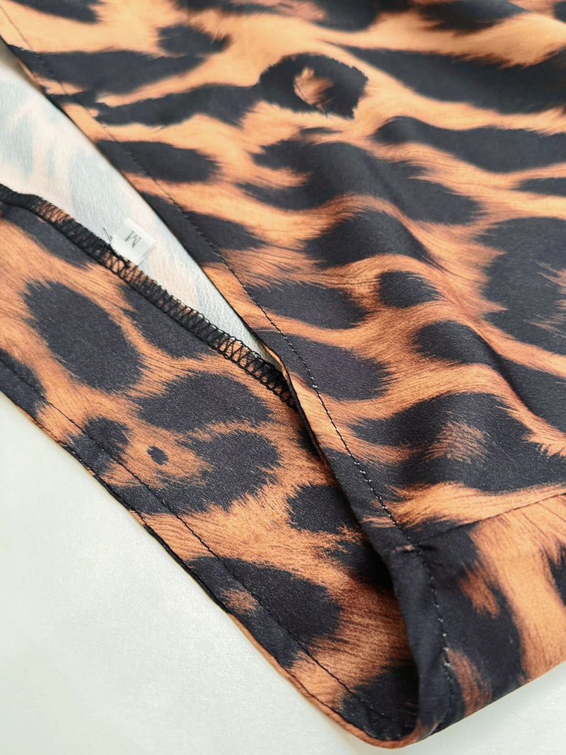 Leopard Print Maxi Skirt