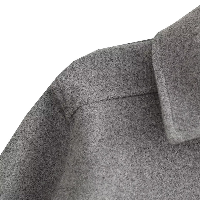 Collared Coat with Large Pockets