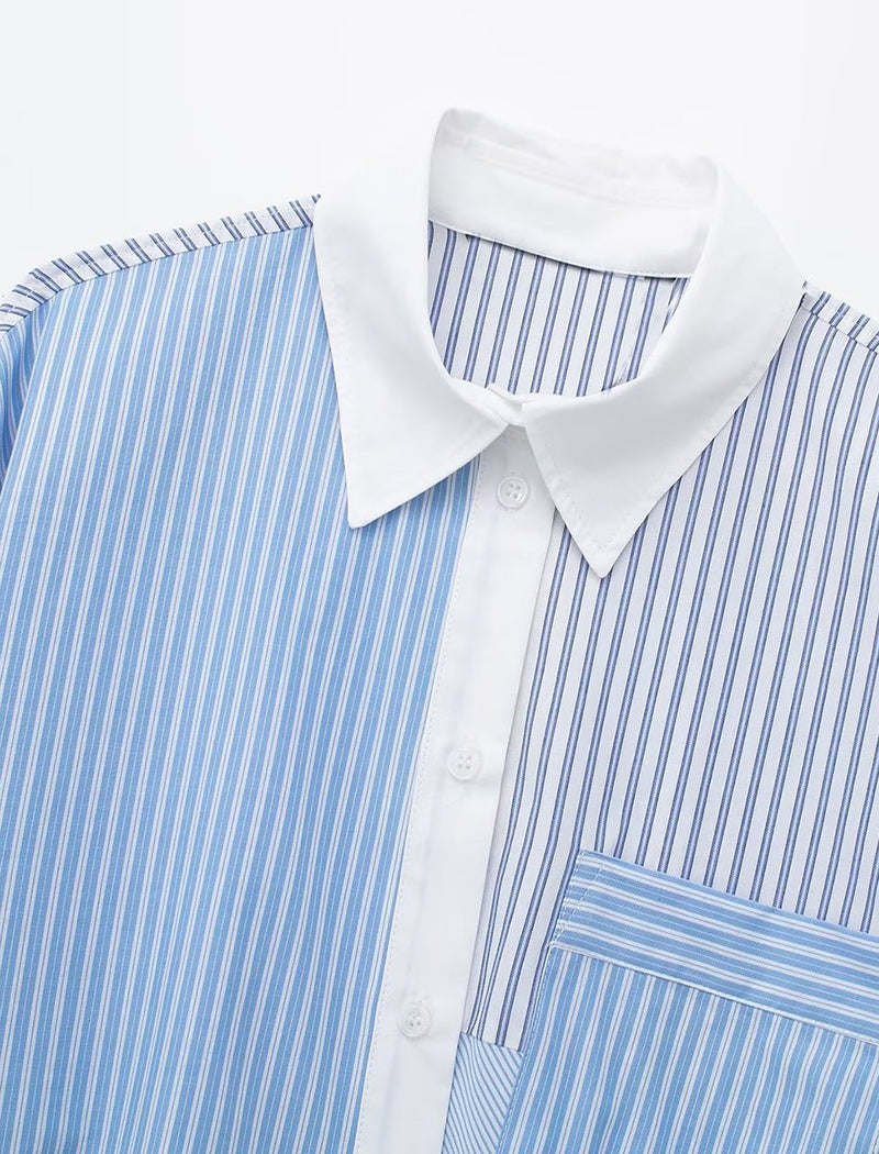 Striped Long Sleeve Loungewear Top