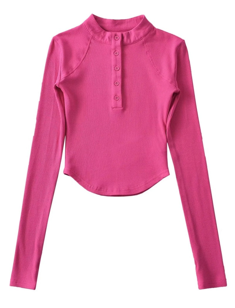 Ribbed Slim Fit Thumbhole Top